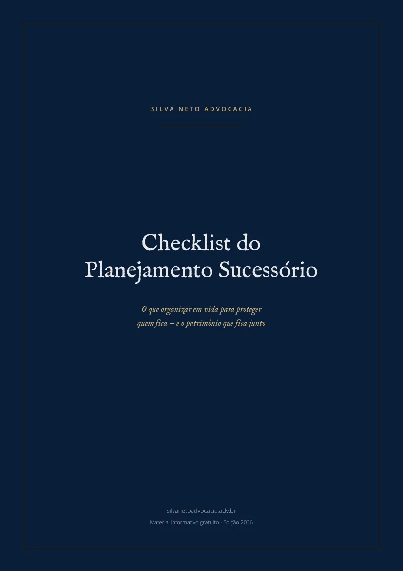 Capa do Checklist do Planejamento Sucessório